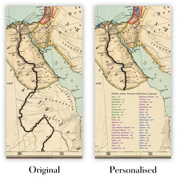 Image showing the difference between an Original map and a Personalised map